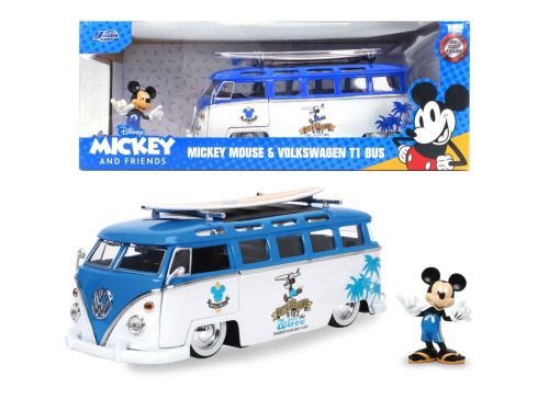 Jada masina din metal volkswagen t1 bus fig mickey 253075001