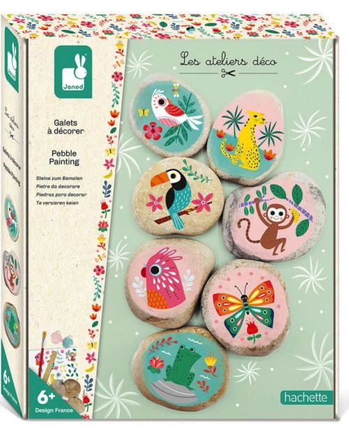 Set creativ - pietricele de decorat janod j07922