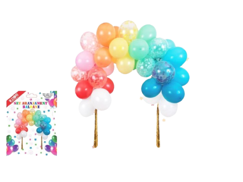 Set aranjament baloane si decoratiuni 058431