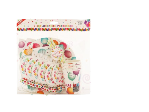 Set accesorii petrecere 6persoane 36piese 085886