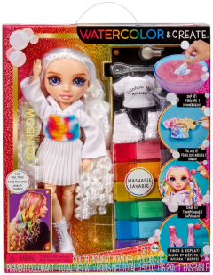 Rainbow high watercolor create papusa ochi mov mga507581euc