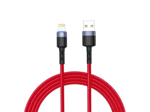 Cablu tellur lightning cu led 3a 1.2m rosu tll155354