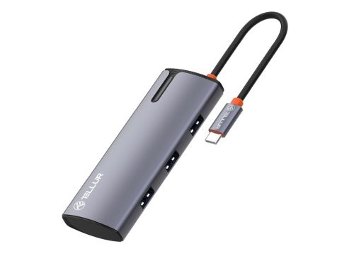 Hub usb-c tellur 1xpd 3.0 1xhdmi 4k 3xusb 3.0 tll321061