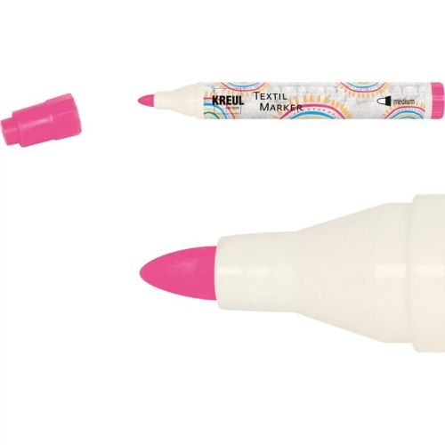 Marker textile mediu kreul 90776 neon pink