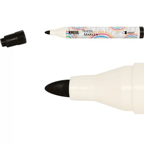 Marker textile mediu kreul 90771 black