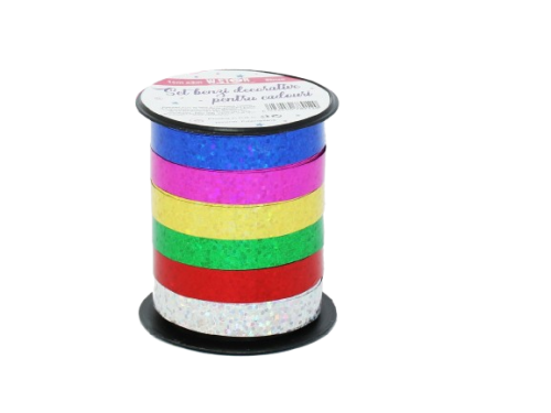 Set benzi decorative pentru cadouri 1cm x 3m 6buc