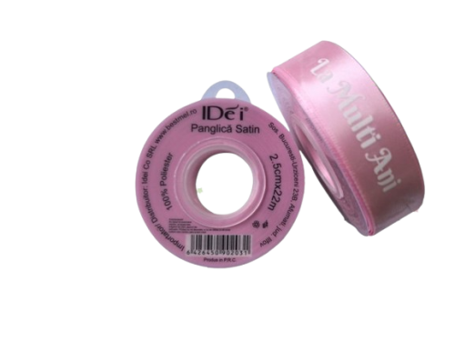 Panglica satin la multi ani 2.5cm*22m