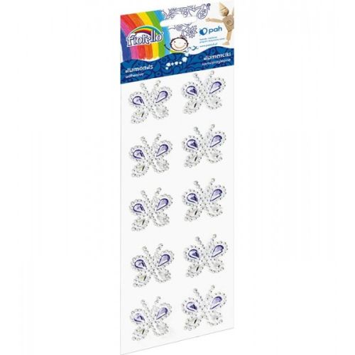 Accesorii creatie 10 fluturasi violet diamante a1242