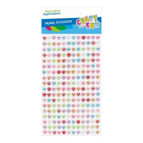 Accesorii creatie sticker autoadeziv perle div cul 6mm a2374