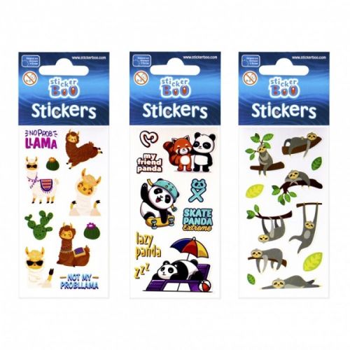 Accesorii creatie sticker lenes/lama/panda 7x18cm a1766