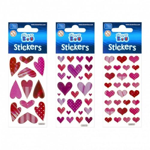 Accesorii creatie sticker inimi rosu/roz a1762