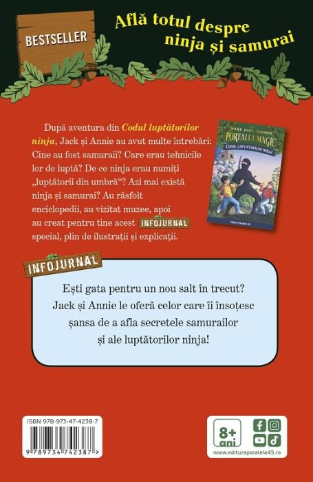 Portalul Magic Infojurnal: Ninja si samurai - Mary Pope Osborne, Will Osborne