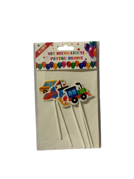 Set decoratiuni tort/ prajituri 5buc 082757