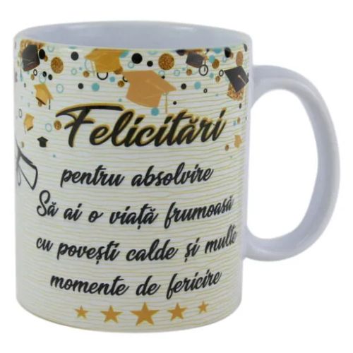 Cana ceramica felicitari pentru absolvire  2009
