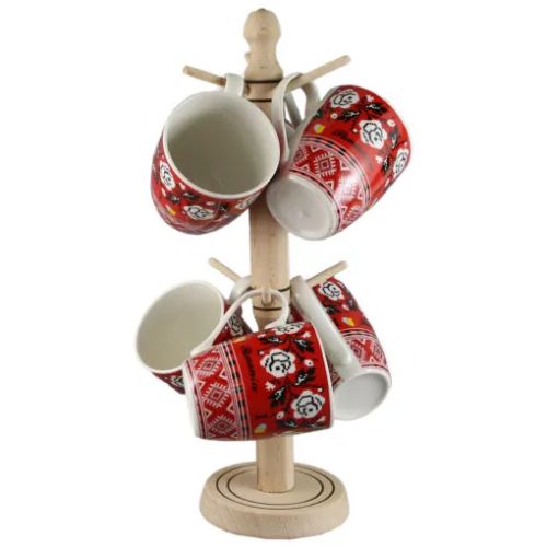 Suport cu 6 cani traditionale romanesti 8cm