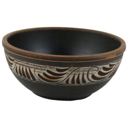 Castron din ceramica 17x7 cm angob