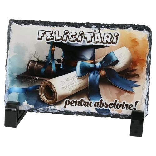 Placa ardezie felicitari pentru absolvire toca  3528