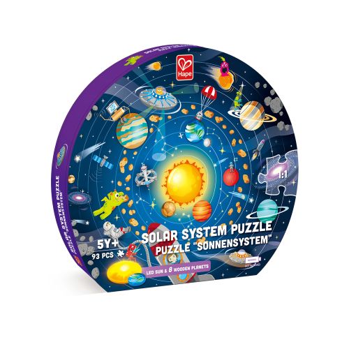 Puzzle sistemul solar  din lemn  102 piese e1625a