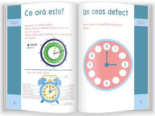 Matematica practica: masurarea timpului si banii/ Gata de scoala!