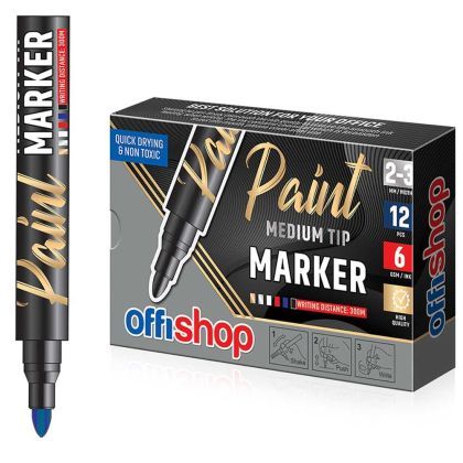 Marker permanent vopsea albastru 2/3mm of522