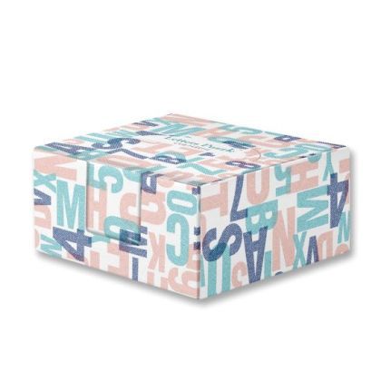 Cub hartie alb cu suport carton letters puzzle