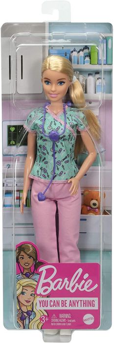 Papusa - Barbie You Can Be Anything - Nurse - Mattel