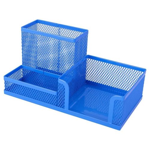 Suport birou 3 compartimente mesh color deli dle9154