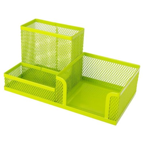 Suport birou 3 compartimente mesh color deli dle9154