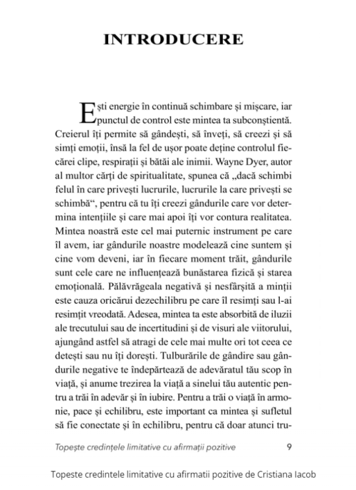 Topeste credintele limitative cu afirmatii pozitive - Cristina Iacob, Cristian Szemeredi