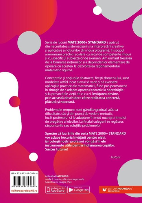 Matematica - Algebra, geometrie - Clasa a VII-a, Standard - Adrian Zanoschi, Gheorghe Iurea, Gabriel Popa