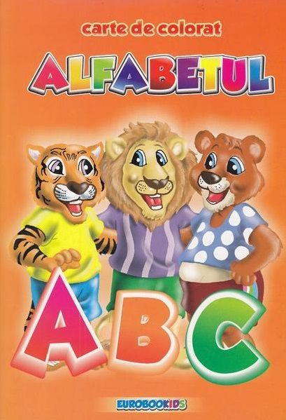 Alfabetul in culori carte colorat a4
