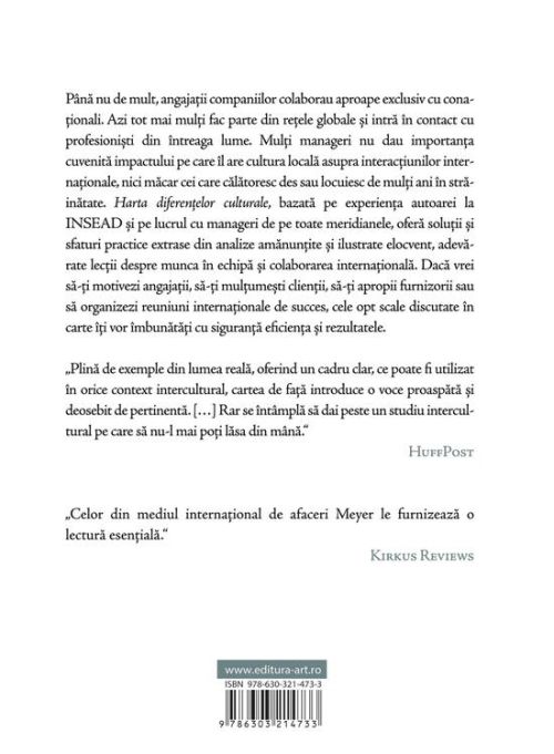 Harta diferentelor culturale - Erin Meyer