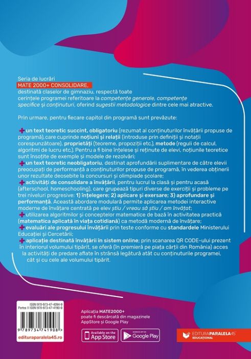 Matematica. Algebra, geometrie. Clasa a VIII-a. Partea a II-a - Anton Negrila, Maria Negrila