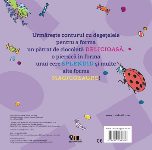 O carte magicozaura. Forme. Urmareste conturul! - Roald Dahl